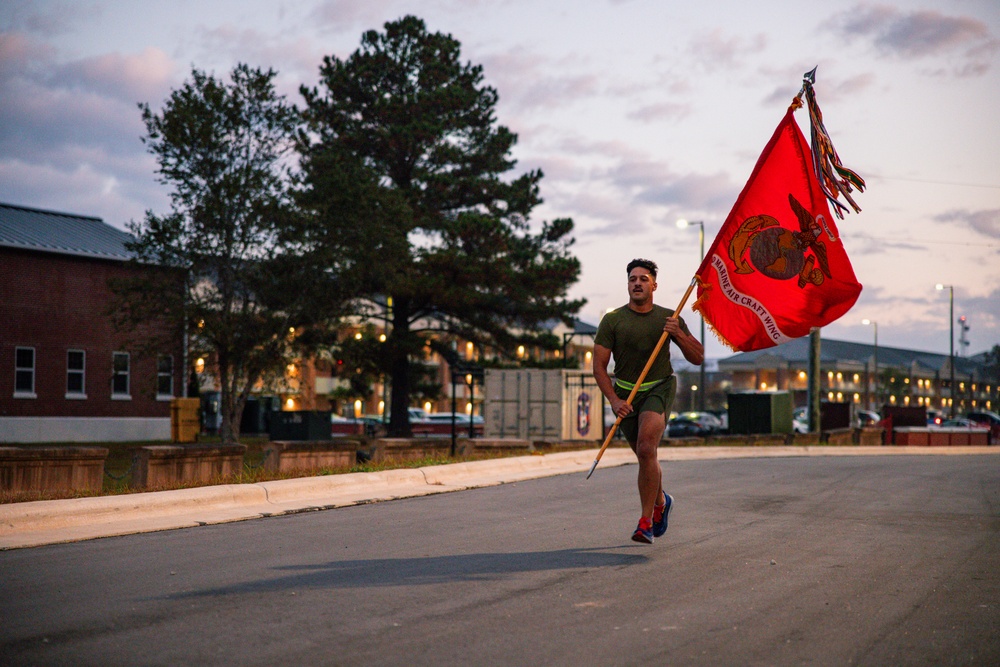 Marine Wing Headquarters Squadron 2 completes 249 miles for the Marine Corps birthday