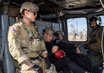 Retired NFL Tight-end, Rob Gronkowski, Jumps Out of a MH-60S of HSC-23