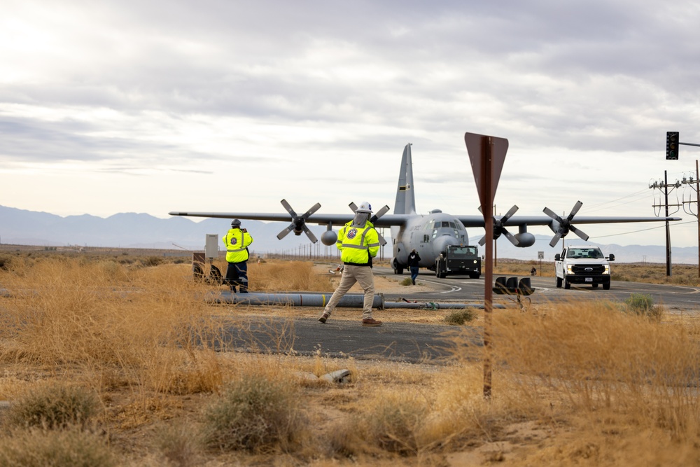 Historic C-130E Relocates to Flight Test Museum