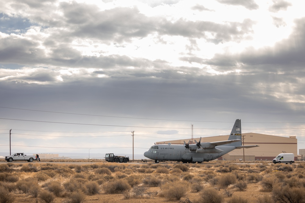 Historic C-130E Relocates to Flight Test Museum