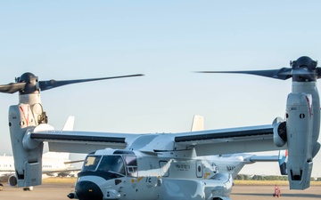 CMV-22B Osprey Lands at Naval Air Facility Atsugi