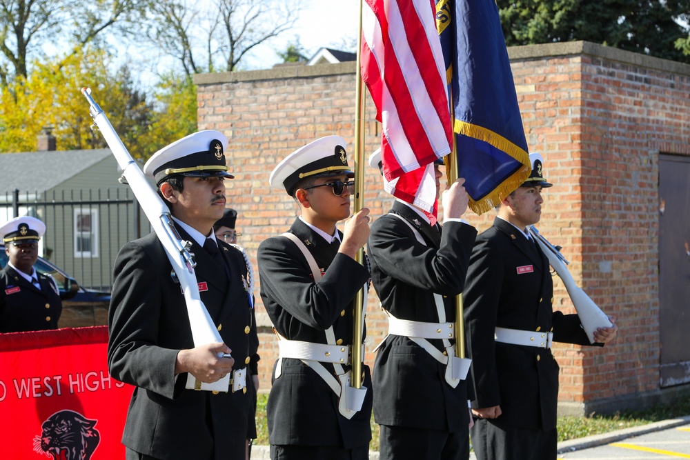 Maj. Gen. Rodney Boyd Serves as Master of Ceremonies for Hines VA Hospital's Veteran's Day Parade