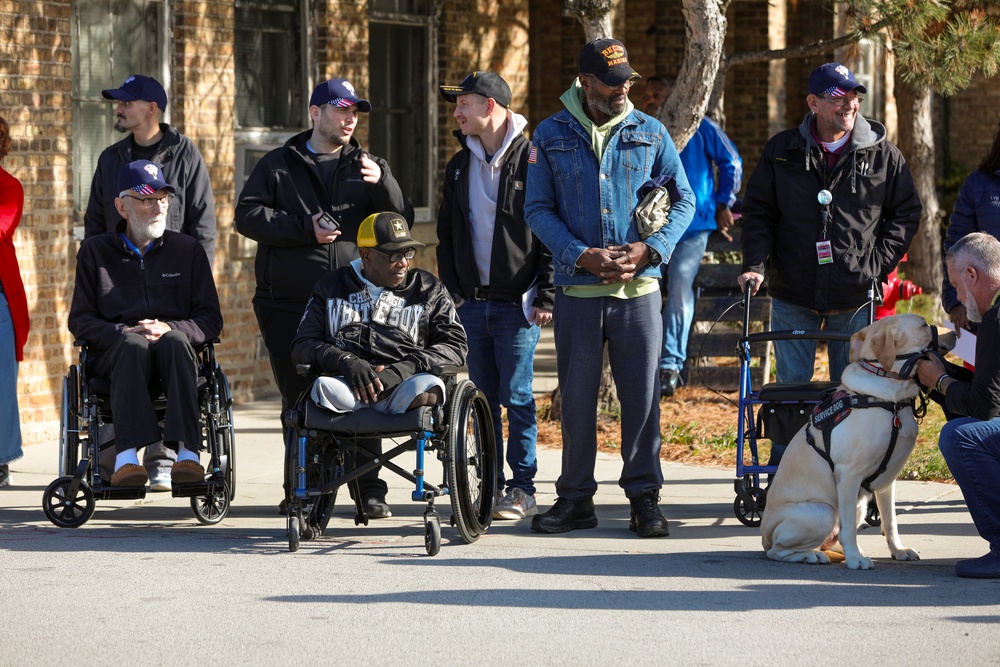 Maj. Gen. Rodney Boyd Serves as Master of Ceremonies for Hines VA Hospital's Veteran's Day Parade