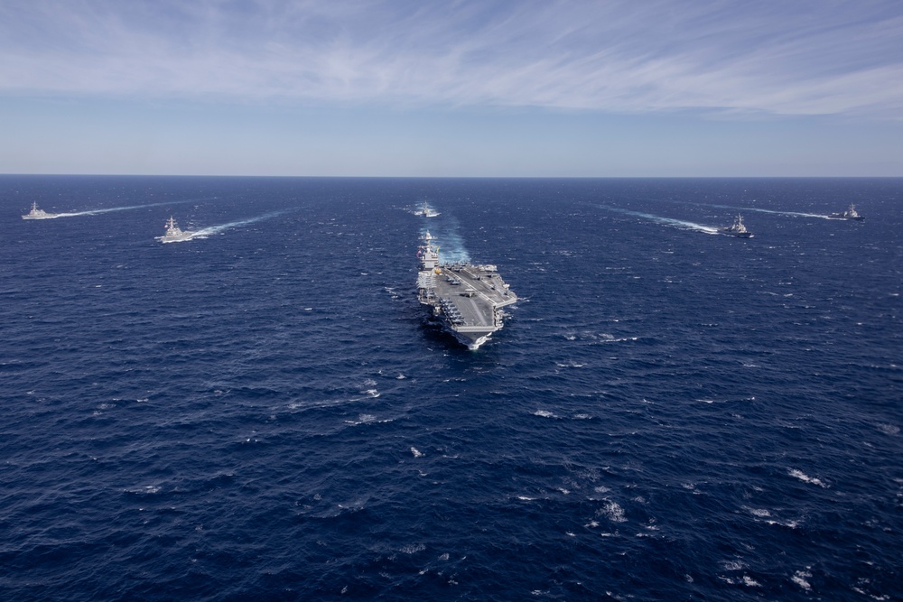 USS Gerald R. Ford (CVN 78) conducts Group Sail