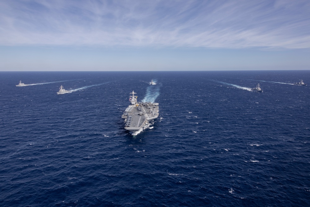 USS Gerald R. Ford (CVN 78) conducts Group Sail