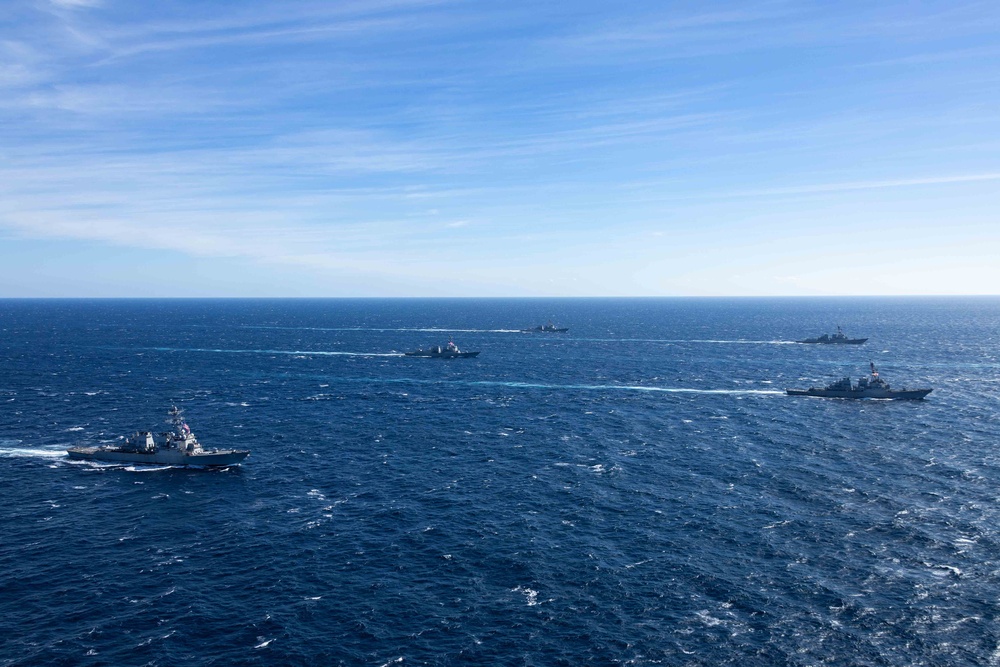 USS Gerald R. Ford (CVN 78) Conducts Group Sail