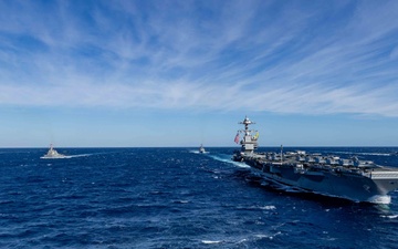 USS Gerald R. Ford (CVN 78) Conducts Group Sail