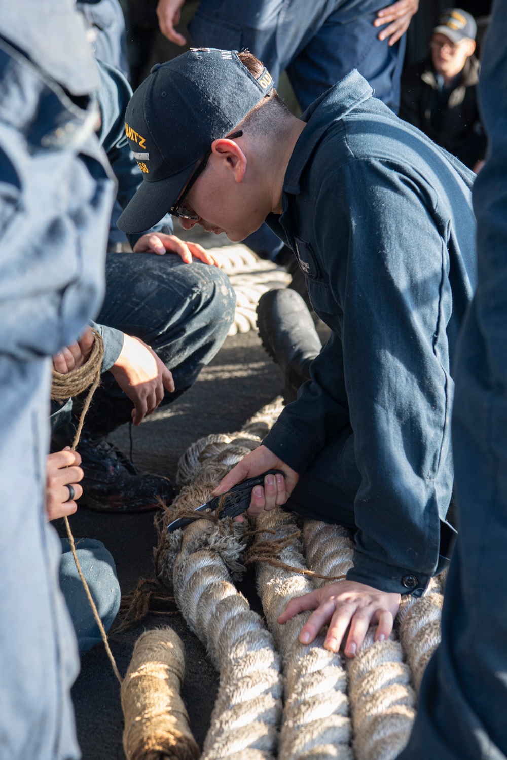 Nimitz Sailors Trim Lines