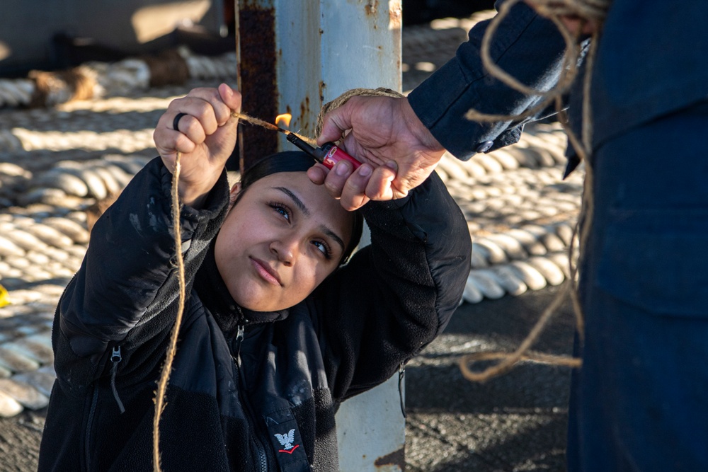 Nimitz Sailors Trim Lines