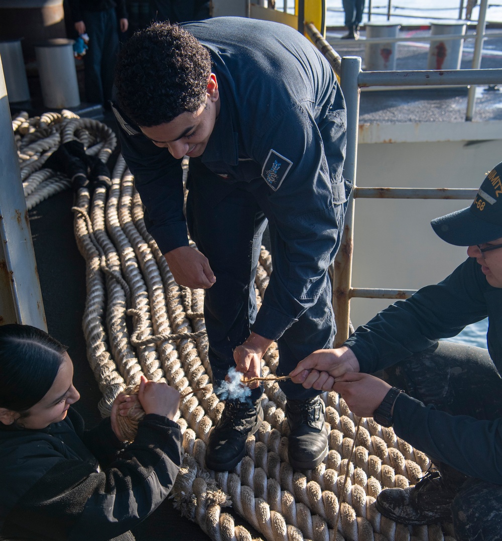 Nimitz Sailors Trim Lines