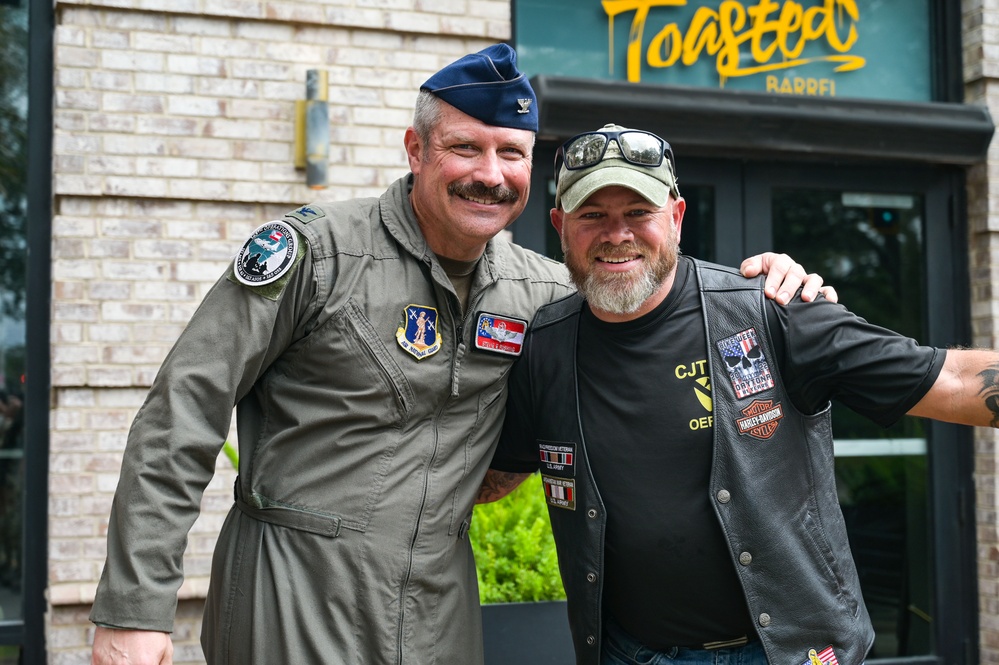 165th Airlift Wing marches in 2024 Savannah Veterans Day Parade