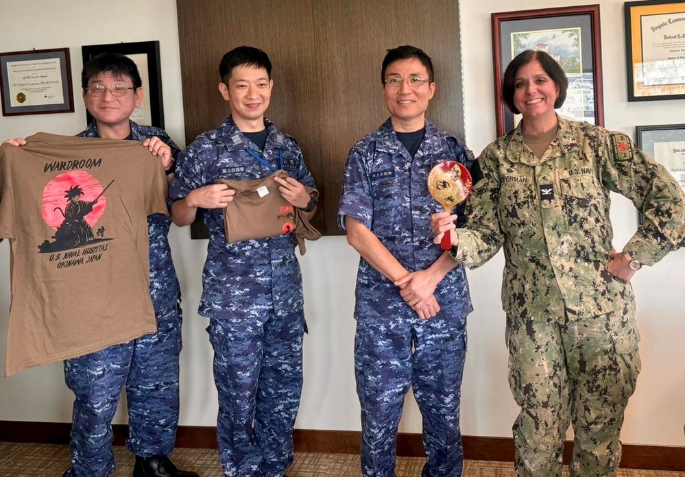 U.S. Naval Hospital Okinawa's Capt. Cooperman Hosts RADM Sawamura Japanese Maritime Self Defense Force (JMSDF), Surgeon General