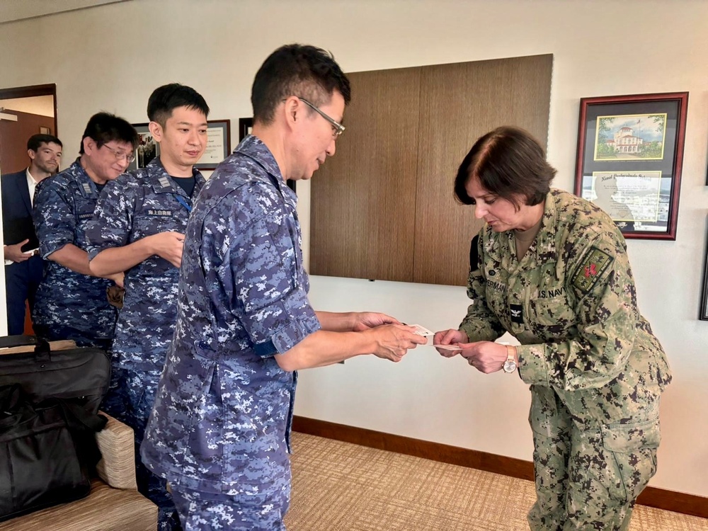 U.S. Naval Hospital Okinawa's Capt. Cooperman Hosts RADM Sawamura Japanese Maritime Self Defense Force (JMSDF), Surgeon General