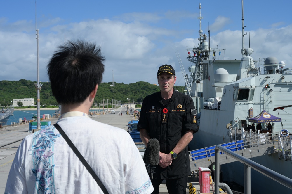 Commander, Royal Canadian Navy Vice Adm. Angus Topshee Visits White Beach Naval Facility