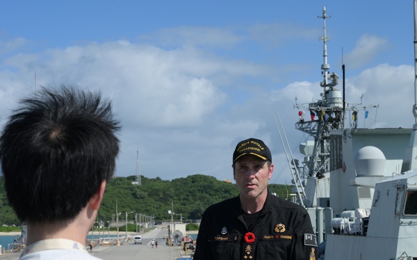 Commander, Royal Canadian Navy Vice Adm. Angus Topshee Visits White Beach Naval Facility