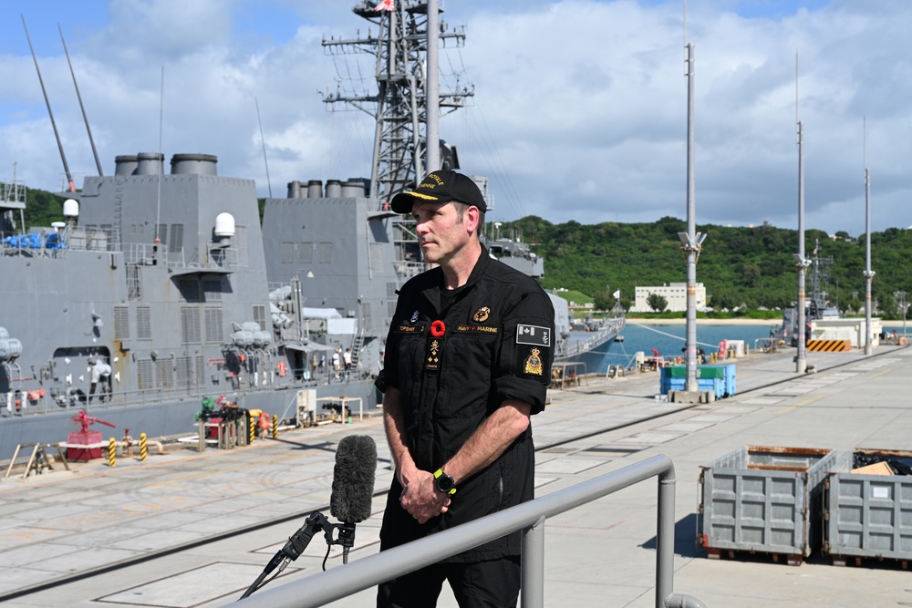 Commander, Royal Canadian Navy Vice Adm. Angus Topshee Visits White Beach Naval Facility