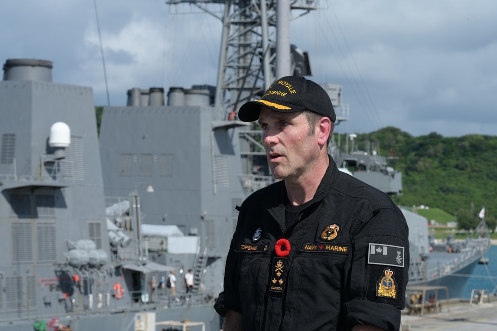 Commander, Royal Canadian Navy Vice Adm. Angus Topshee Visits White Beach Naval Facility