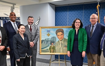 USecAF Dalton, Assist. SecAF Chaudhary DAF unveil Sabu Dastagir painting