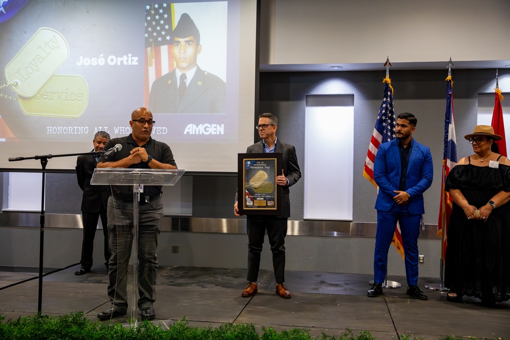 Veteran's Day lunch appreciation at Amgen, Juncos