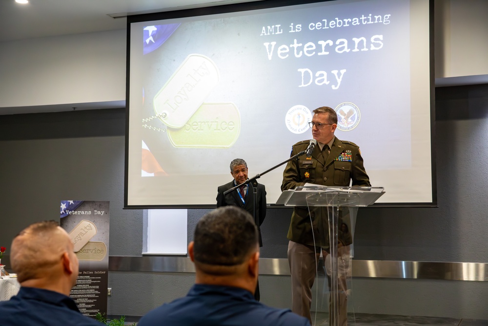 Veteran's Day appreciation lunch at Amgen, Juncos