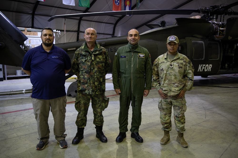 KFOR Aviation and Albanian Air Force Conduct Training at Camp Bondsteel