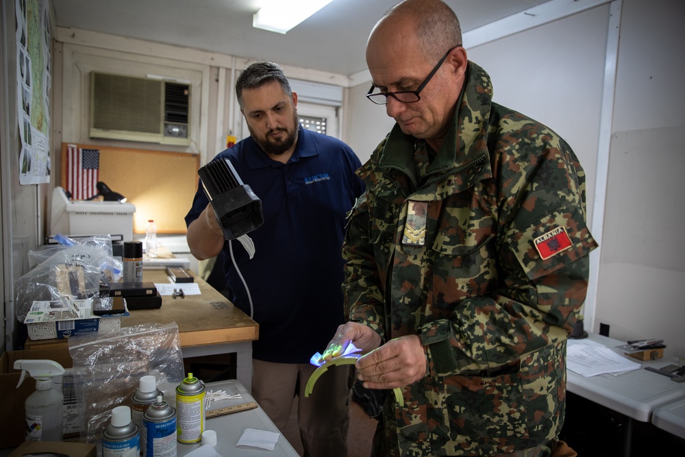 KFOR Aviation and Albanian Air Force Conduct Training at Camp Bondsteel