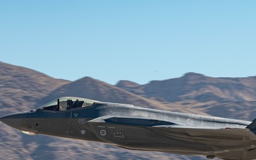 F-35s of the 422nd TES take offs