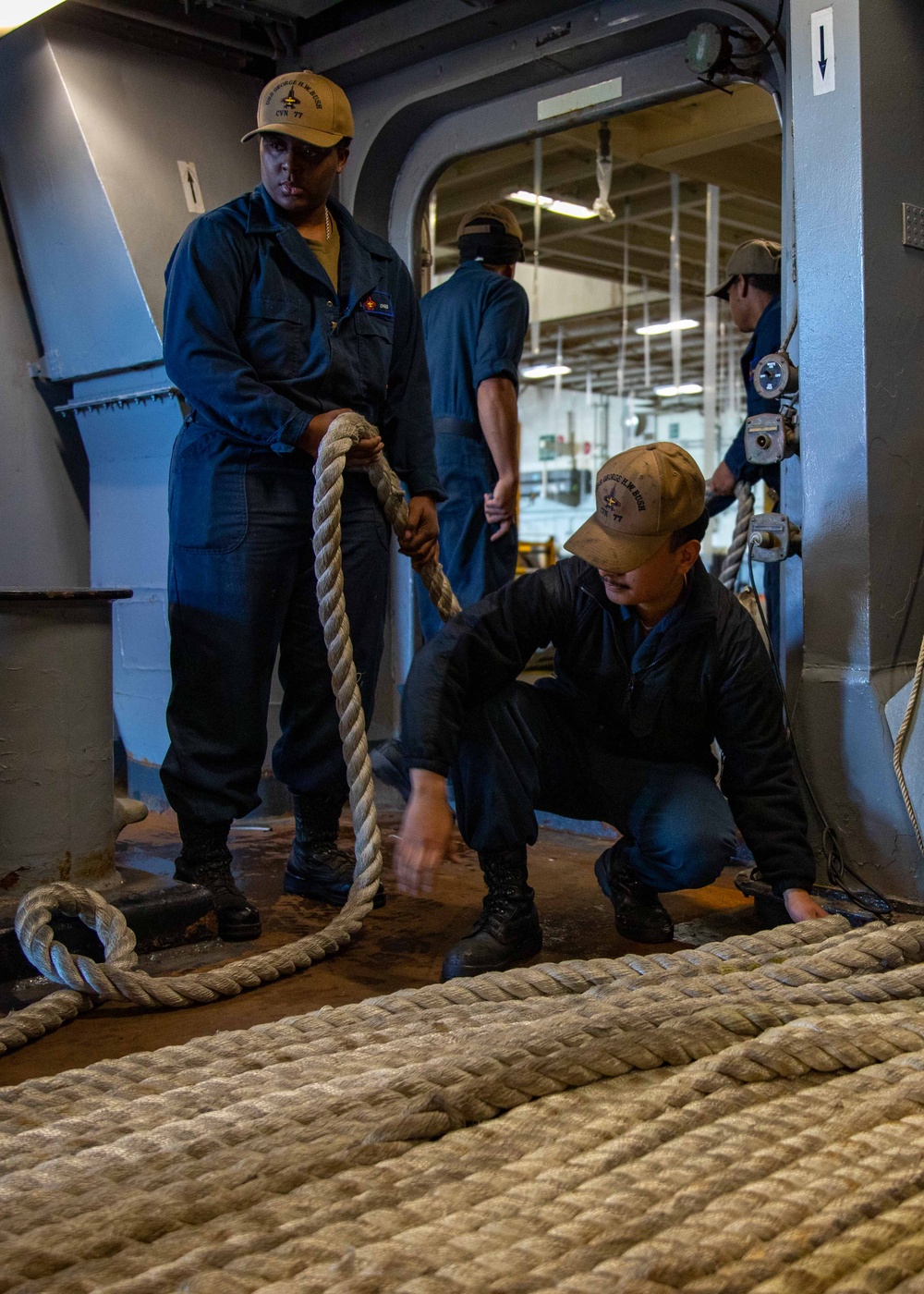 Daily Operations Aboard USS George H.W. Bush (CVN 77)