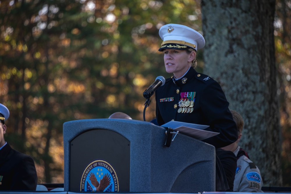 Veterans Day Wreath Laying Ceremony 2024 at The National Cemetery at Quantico