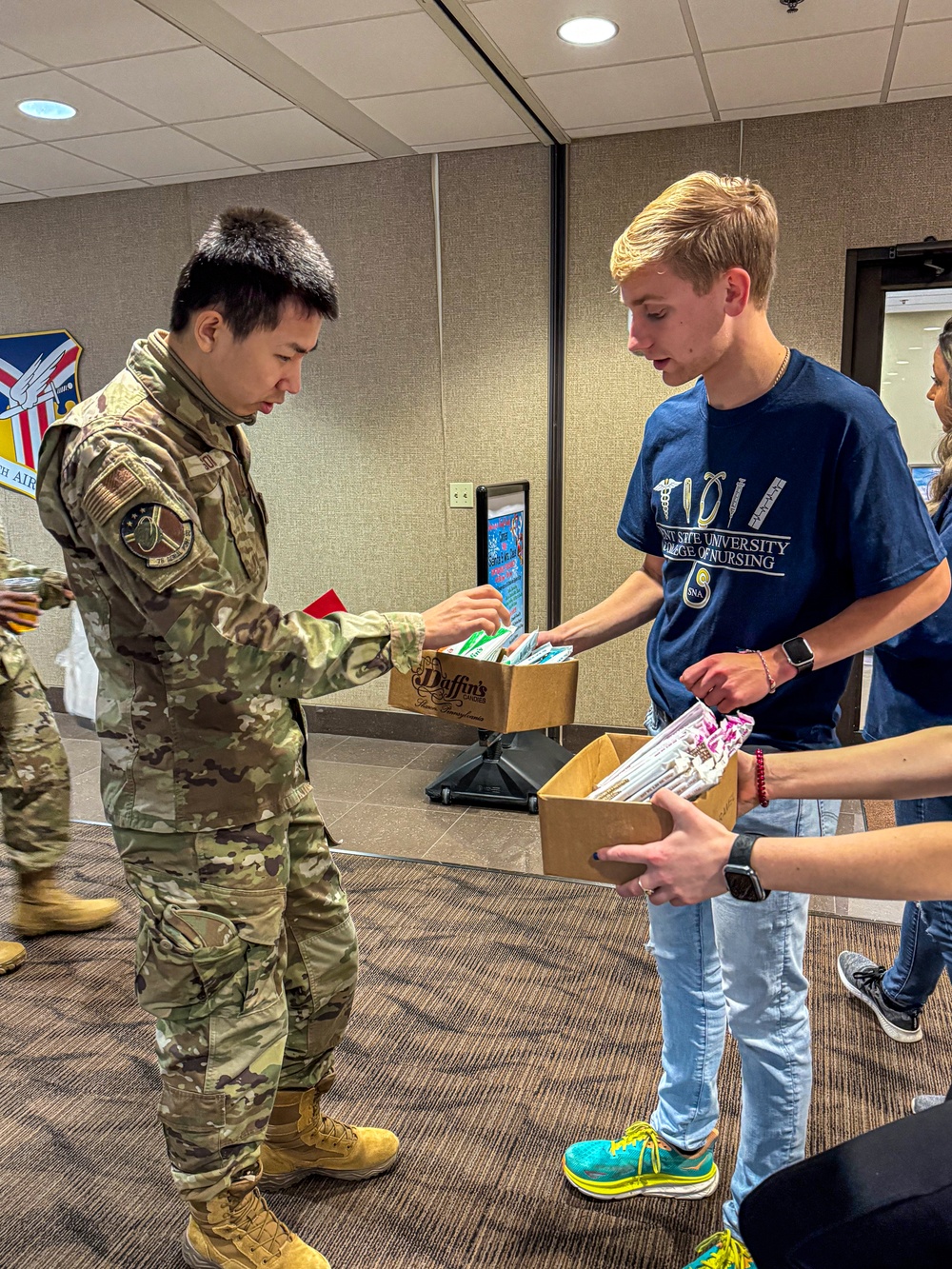 Local nursing students support Airmen