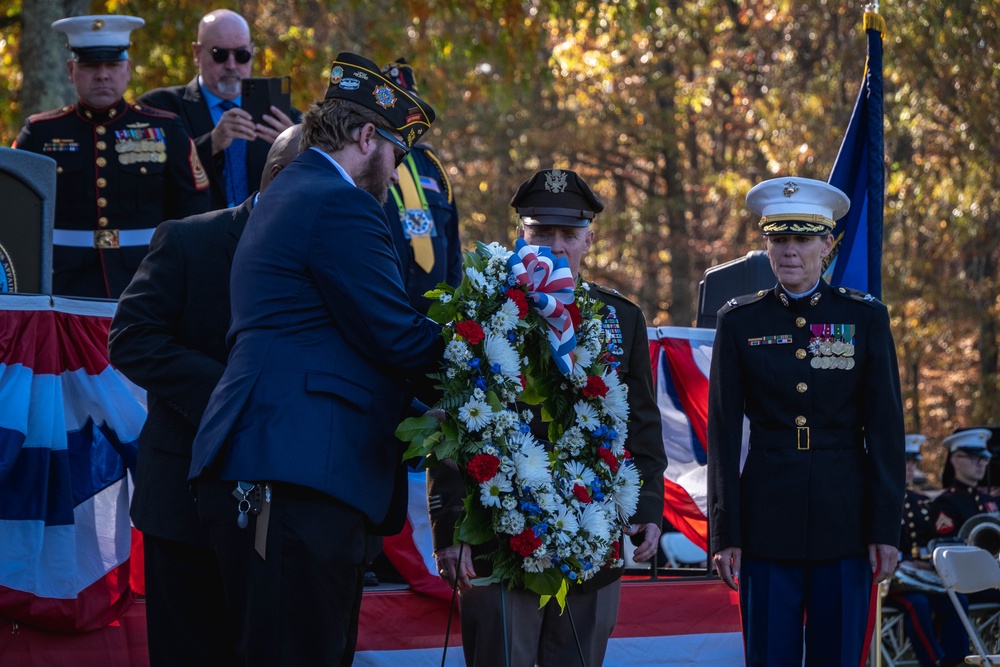 Veterans Day Wreath Laying Ceremony 2024 at The National Cemetery at Quantico