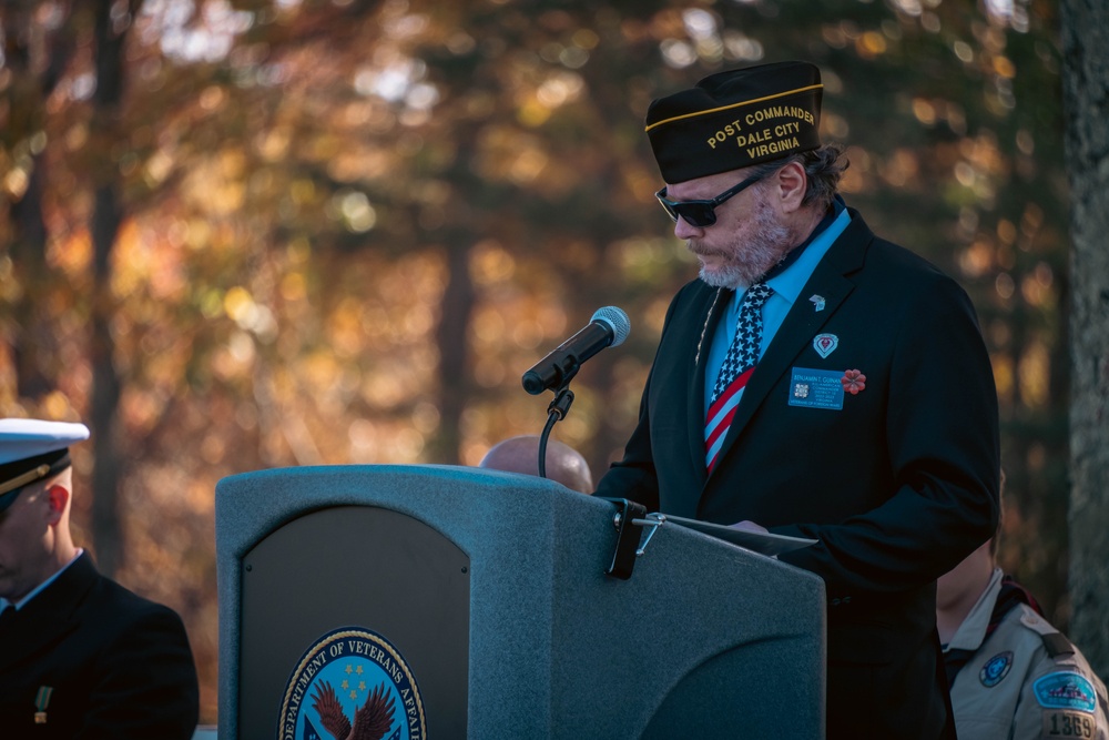 Veterans Day Wreath Laying Ceremony 2024 at The National Cemetery at Quantico