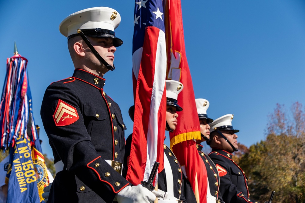 Veterans Day Wreath Laying Ceremony 2024 at The National Cemetery at Quantico