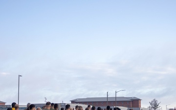 U.S. Marines with 2nd MAW complete final mile of the 249-mile birthday relay run