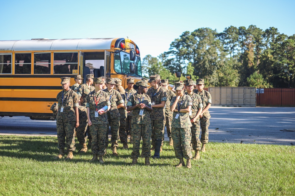 JROTC visits MCAS Beaufort