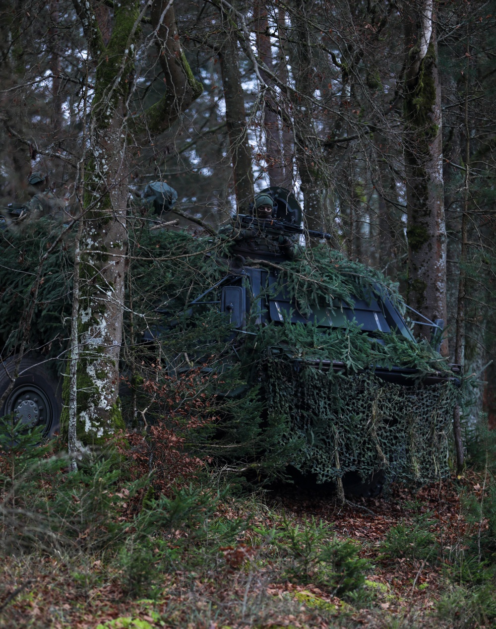 German Army soldiers conduct security operations for Dynamic Front 25