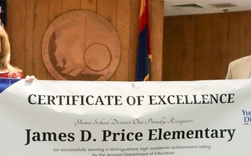 Price Elementary School at YPG earns an A for excellence