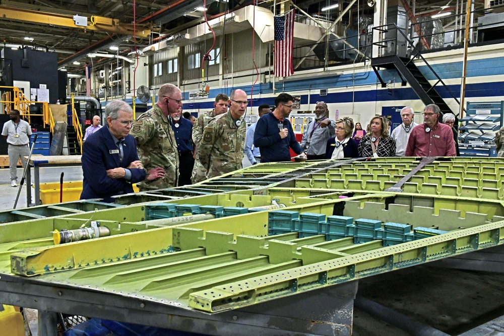 AFMC commander, civic leaders tour Robins to gain understanding of key missions