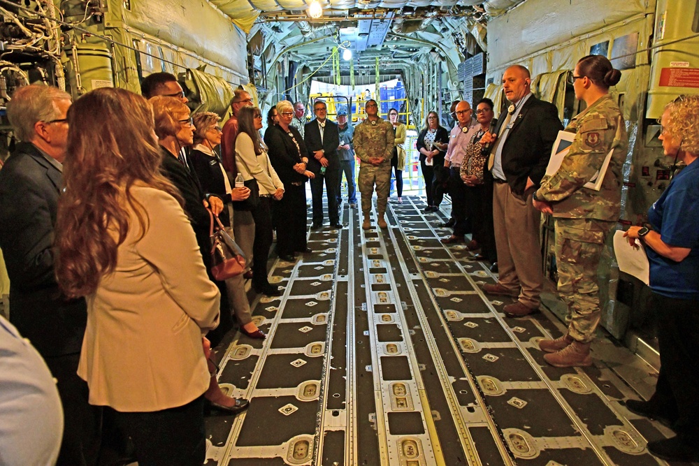 AFMC commander, civic leaders tour Robins to gain understanding of key missions