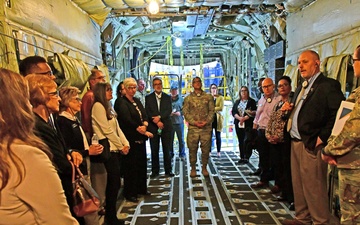 AFMC commander, civic leaders tour Robins to gain understanding of key missions