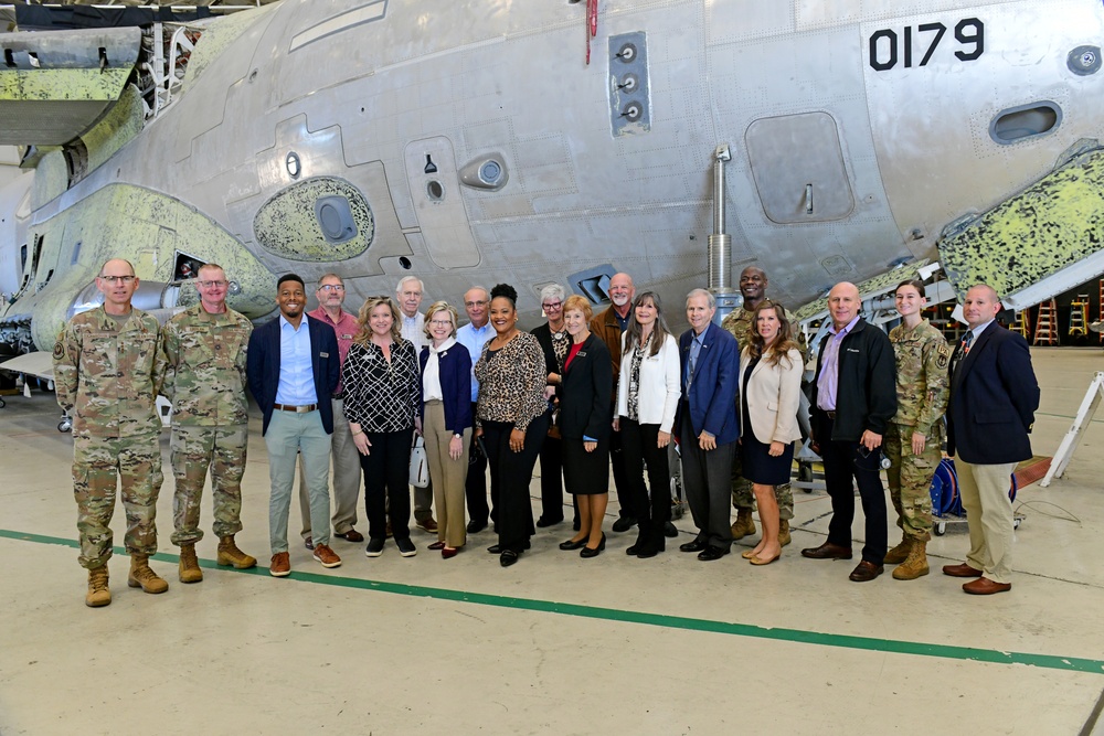 AFMC commander, civic leaders tour Robins to gain understanding of key missions