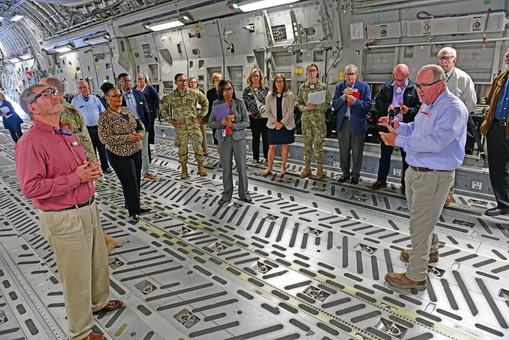 AFMC commander, civic leaders tour Robins to gain understanding of key missions