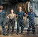 USS Wasp (LHD 1) Sailors Build a Soccer Net for a Community Service Event