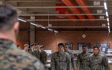 Marine Corps Cake Cutting Ceremony for the Marine Corps 249th Birthday in Finland