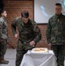 Marine Corps Cake Cutting Ceremony for the Marine Corps 249th Birthday in Finland