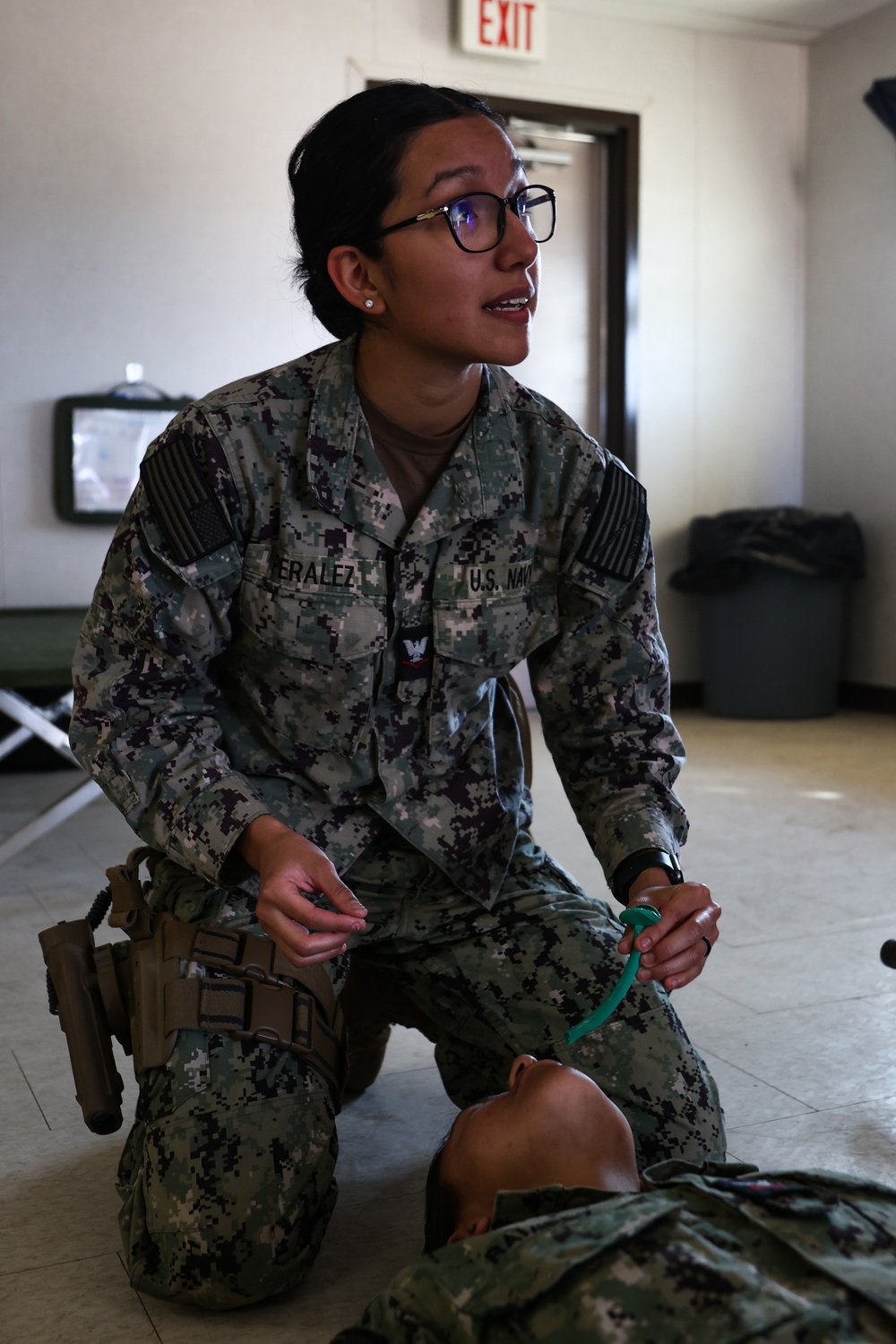 NMCB 4 Corpsman Conduct TCCC Training and MASCAS Drill