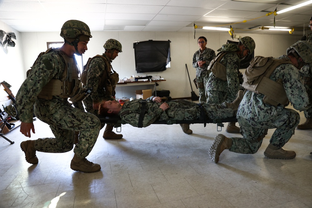 NMCB 4 Corpsman Conduct TCCC Training and MASCAS Drill