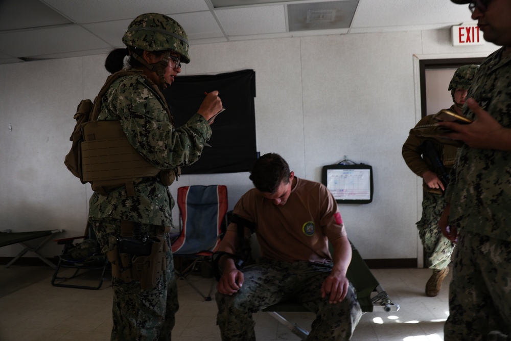 NMCB 4 Corpsman Conduct TCCC Training and MASCAS Drill