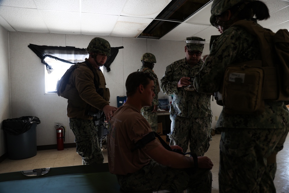 NMCB 4 Corpsman Conduct TCCC Training and MASCAS Drill