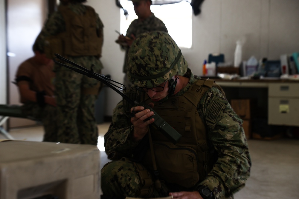 NMCB 4 Corpsman Conduct TCCC Training and MASCAS Drill